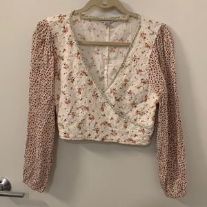 American Eagle patchwork crop (part of set or wear alone!) only worn once